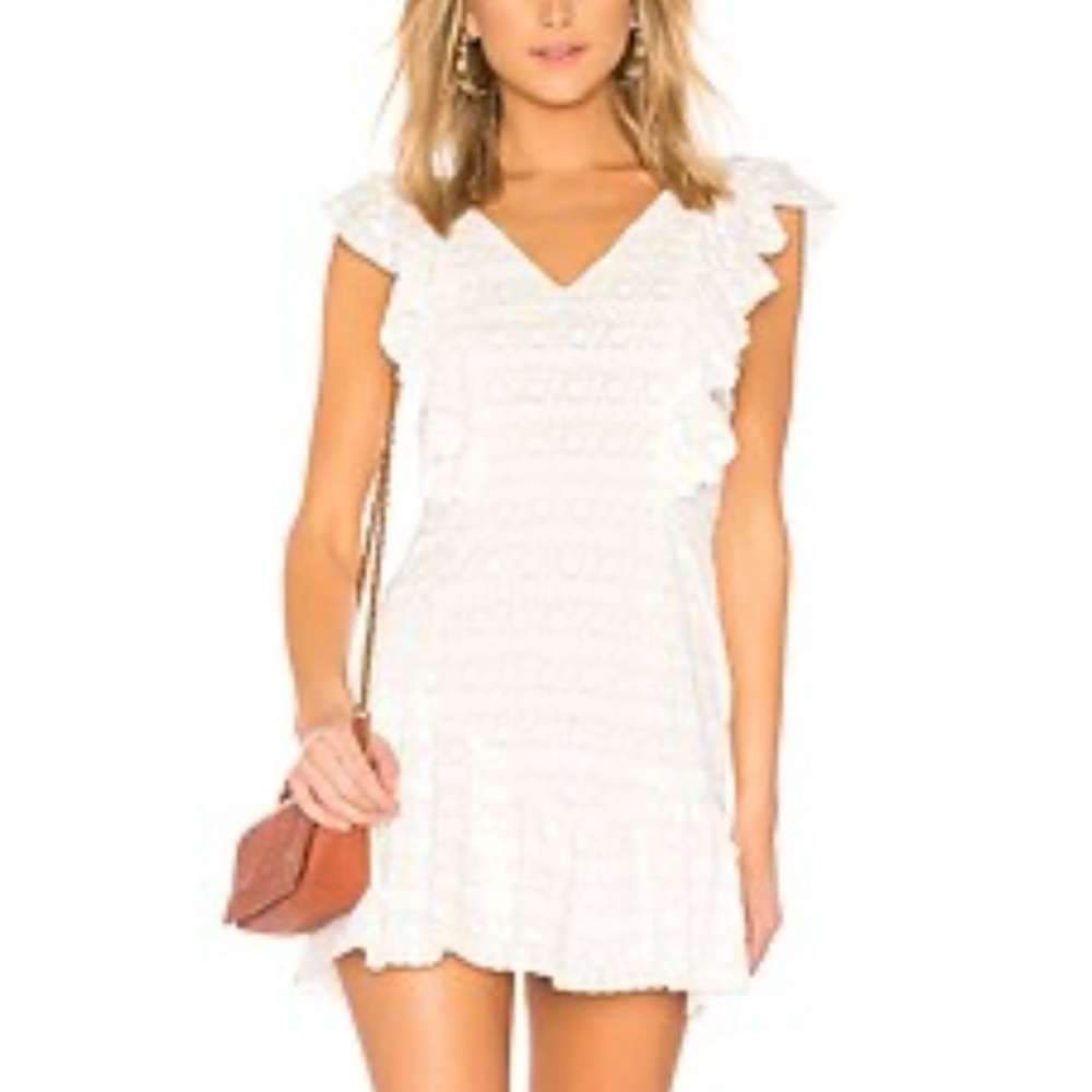 Love Shack Fancy Catalina Lace Alanis Mini Dress 6